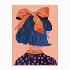 Girl With Blue Hair 1 Canvas Print