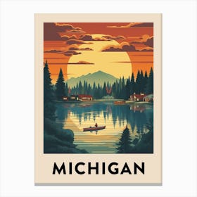 Vintage Travel Poster Michigan 2 Canvas Print