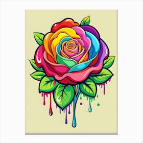 Colorful Rose Canvas Print