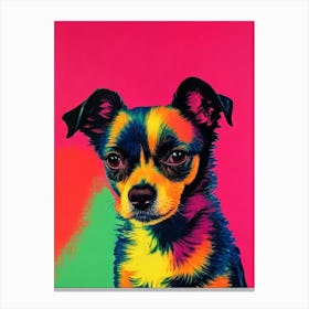 Chihuahua Andy Warhol Style dog Canvas Print