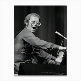 Elton John At Piano Canvas Print