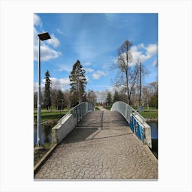 Bridge In The Park Canvas Print