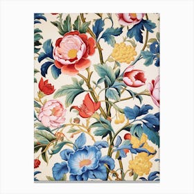 Floral Wallpaper 62 Canvas Print