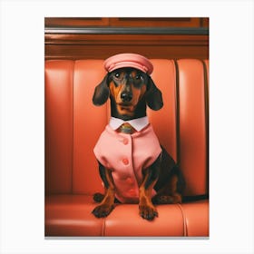 A Dachshund Dog 5 Canvas Print