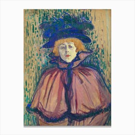 Jane Avril, Henri de Toulouse-Lautrec Canvas Print