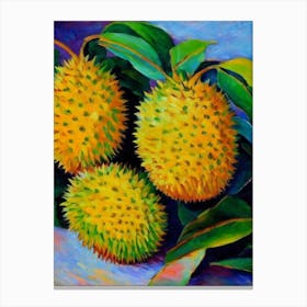 Durian Vibrant Matisse Inspired Painting Fruit Canvas Print