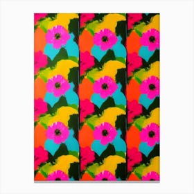 Bourvardia Andy Warhol Flower Canvas Print