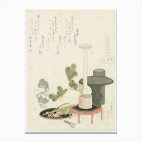 A Comparison Of Genroku Poems And Shells, Katsushika Hokusai 29 Canvas Print