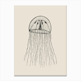 Jellyfish Drawing Canvas Print