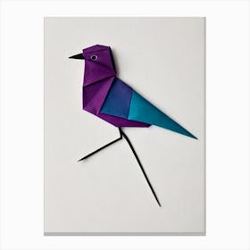 Kiwi 2 Origami Bird Canvas Print