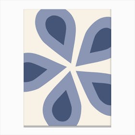 Blue Floral Canvas Print