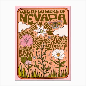 Nevada Wildflowers Canvas Print