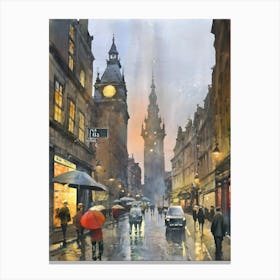 Edinburgh City Centre 1 Canvas Print