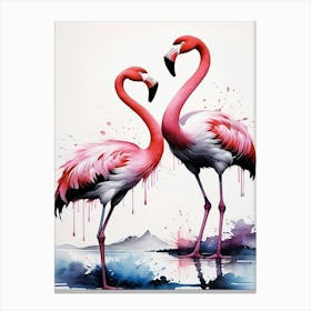 Flamingos Canvas Print