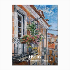 Mediterranean Views Lisbon 1 Canvas Print