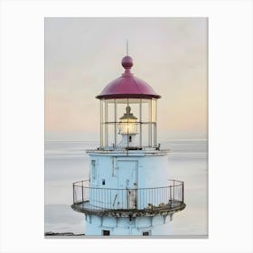 Lighthouse At Dusk 2 Canvas Print