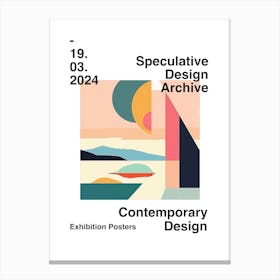 Speculative Design Archive Abstract Poster 06 Canvas Print