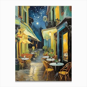 Cafe Terrace At Night Van Gogh Art Print Canvas Print