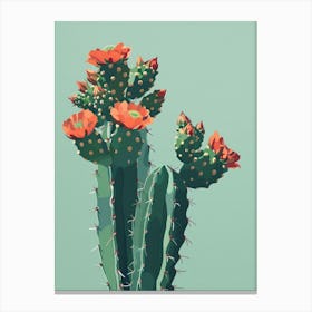 Lophophora Williamsii Minimalist 1 Canvas Print