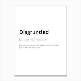 Disgruntled Definition Meaning Toile