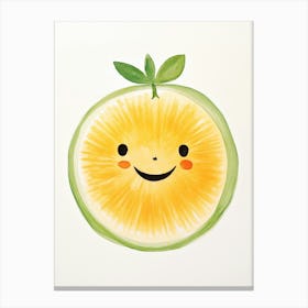 Friendly Kids Cantaloupe 2 Canvas Print