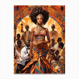 African American Woman Canvas Print