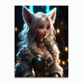 Wolf Girl Canvas Print