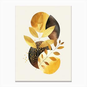 Autumn Leaves Watercolor Painting 4 Canvas Print