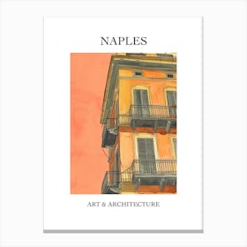 Naples Travel And Architecture Poster 2 Canvas Print