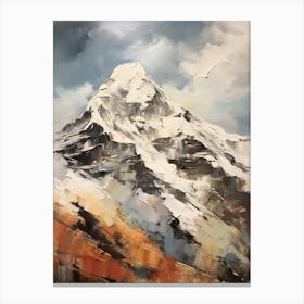 Mount Everest Nepal Tibet 4 Mountain Painting Canvas Print