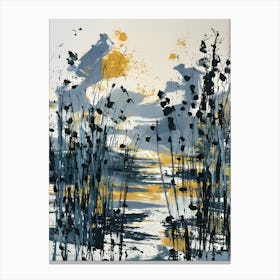 Reeds At Sunset Canvas Print
