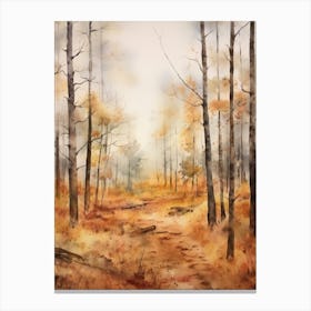 Autumn Forest Landscape Croatan National Forest 1 Canvas Print