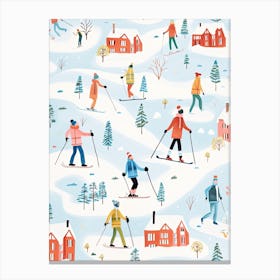 Are, Sweden, Ski Resort Illustration 3 Canvas Print