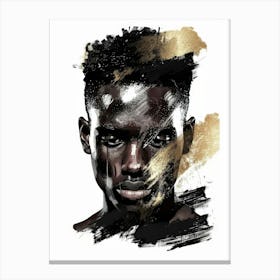 Portrait Of A Black Man Canvas Print