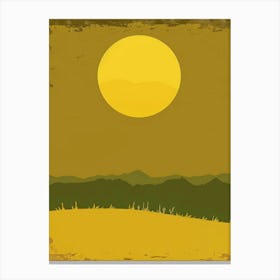 Sunset In The Countryside 1 Canvas Print