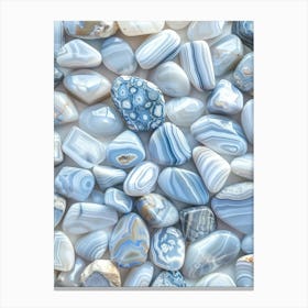 Blue Agate 9 Canvas Print