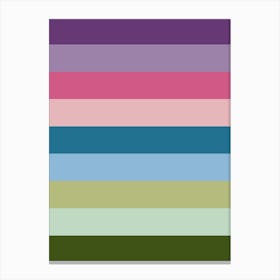 Colorful Stripes | 02 Canvas Print