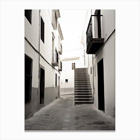 Granada, Spain, Black And White Photography 3 Canvas Print