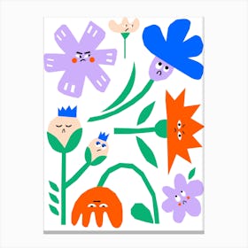 Grumpy Flowers - Bloom with Attitude! Canvas Print