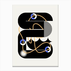 Geometrical Hoop In Loop Canvas Print
