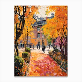 Tivoli Gardens, Italy In Autumn Fall Illustration 0 Canvas Print