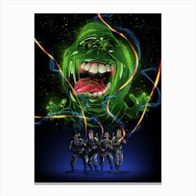 Ghostbusters Slimer Canvas Print