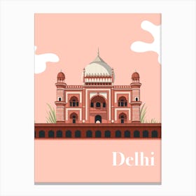 Delhi Building Canvas Print