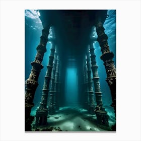 Underwater Pillars-Reimagined 1 Canvas Print