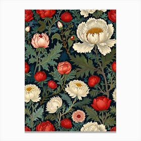 William Morris Peonies 3 Canvas Print