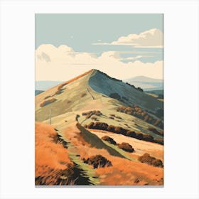 The Malvern Hills England 3 Hiking Trail Landscape Canvas Print