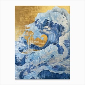 Great Wave Off Kanagawa 4 Canvas Print