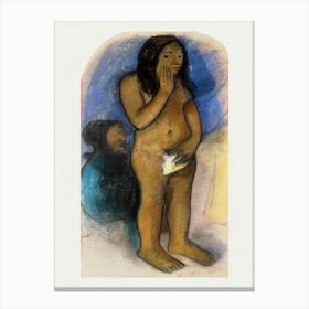 Study For The Painting Parau Na Te Varua Ino (1892), Paul Gauguin Canvas Print