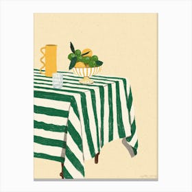 Summer Table Canvas Print