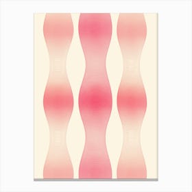 Pattern Of Symmetrical Sound Waves Canvas Print